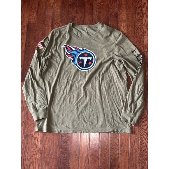 Nike Other - Nike Tennessee Titans Salute to Service Long Sleeve Shirt L Olive Green NFL